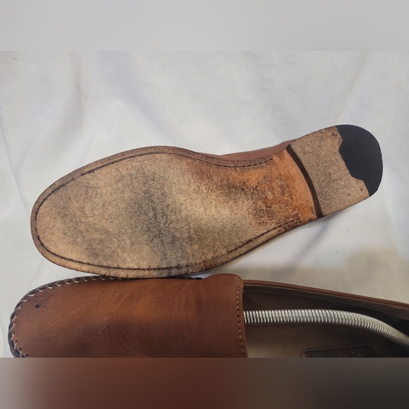Trask Mens Seth Venitian Loafer Slip On Leather Brown Size 12 - Picture 8 of 10